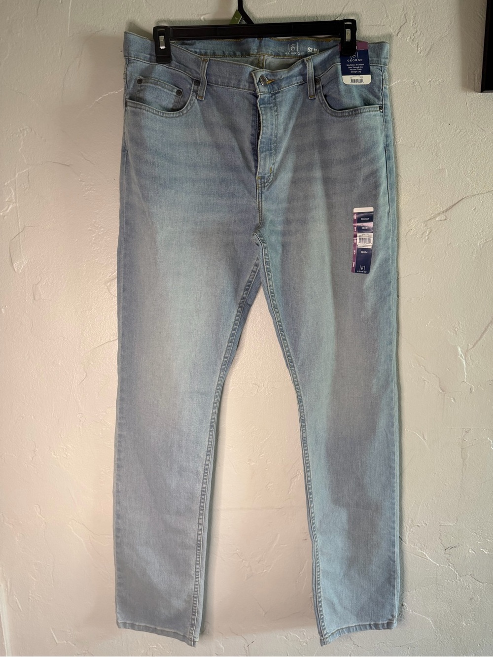 George Light Blue Slim Straight Men's Jeans